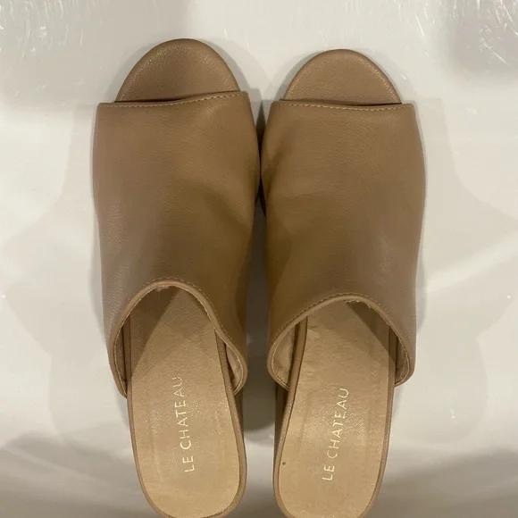 Le Chateau Nude Mules - New - Size 37 - Picture 3 of 3